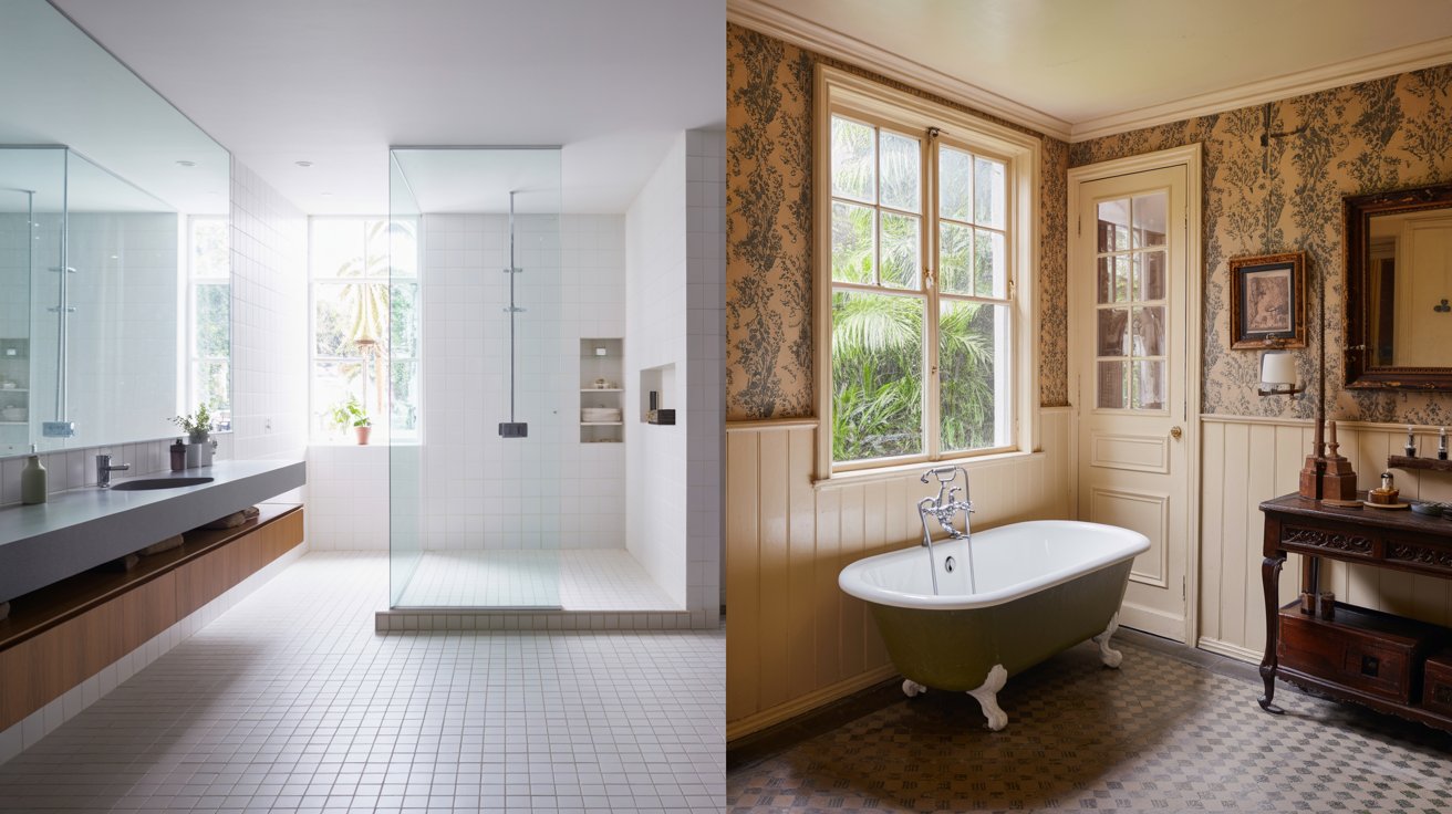 Modern vs Traditional Bathrooms in Sydney Homes